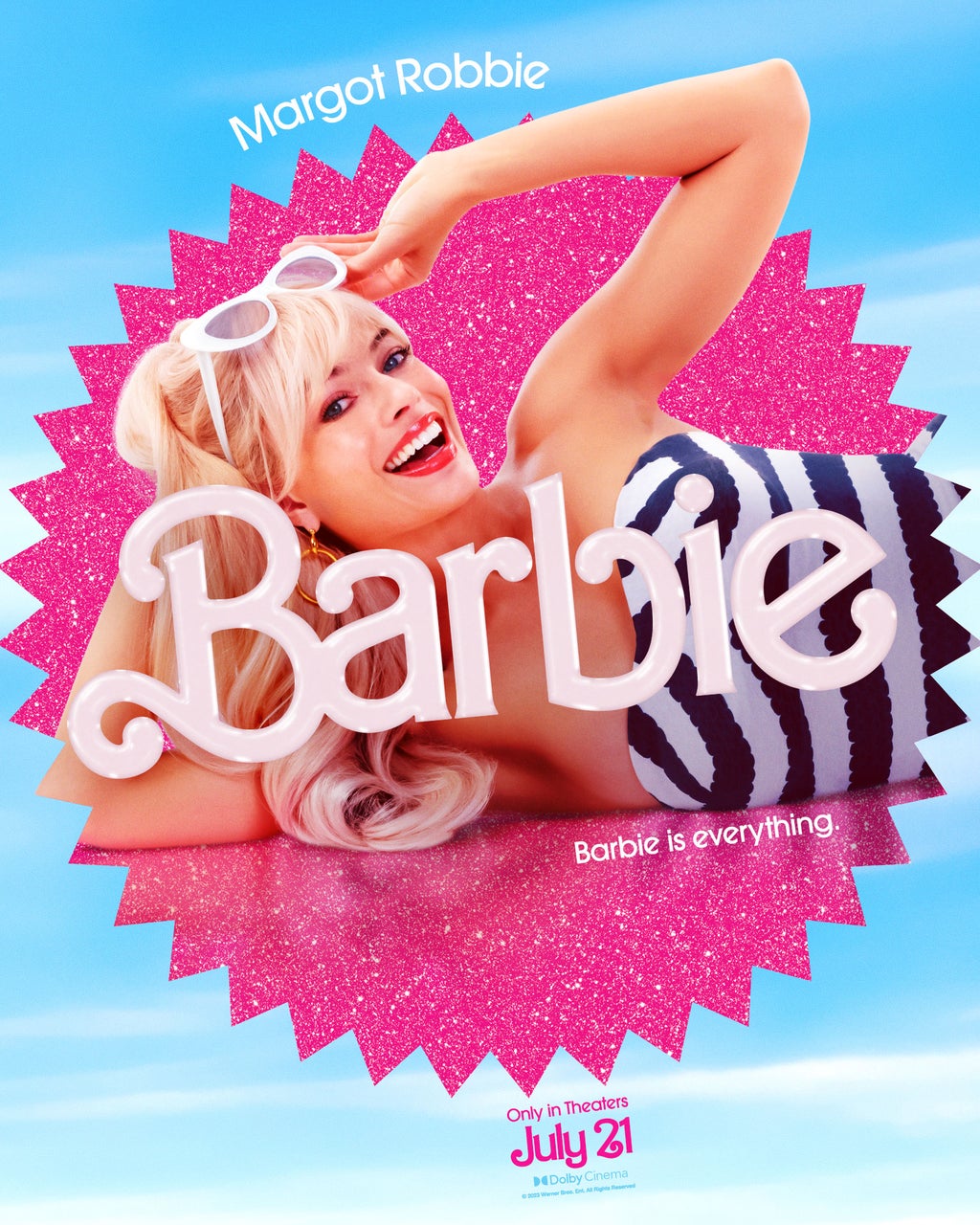 margot robbie barbie movie poster