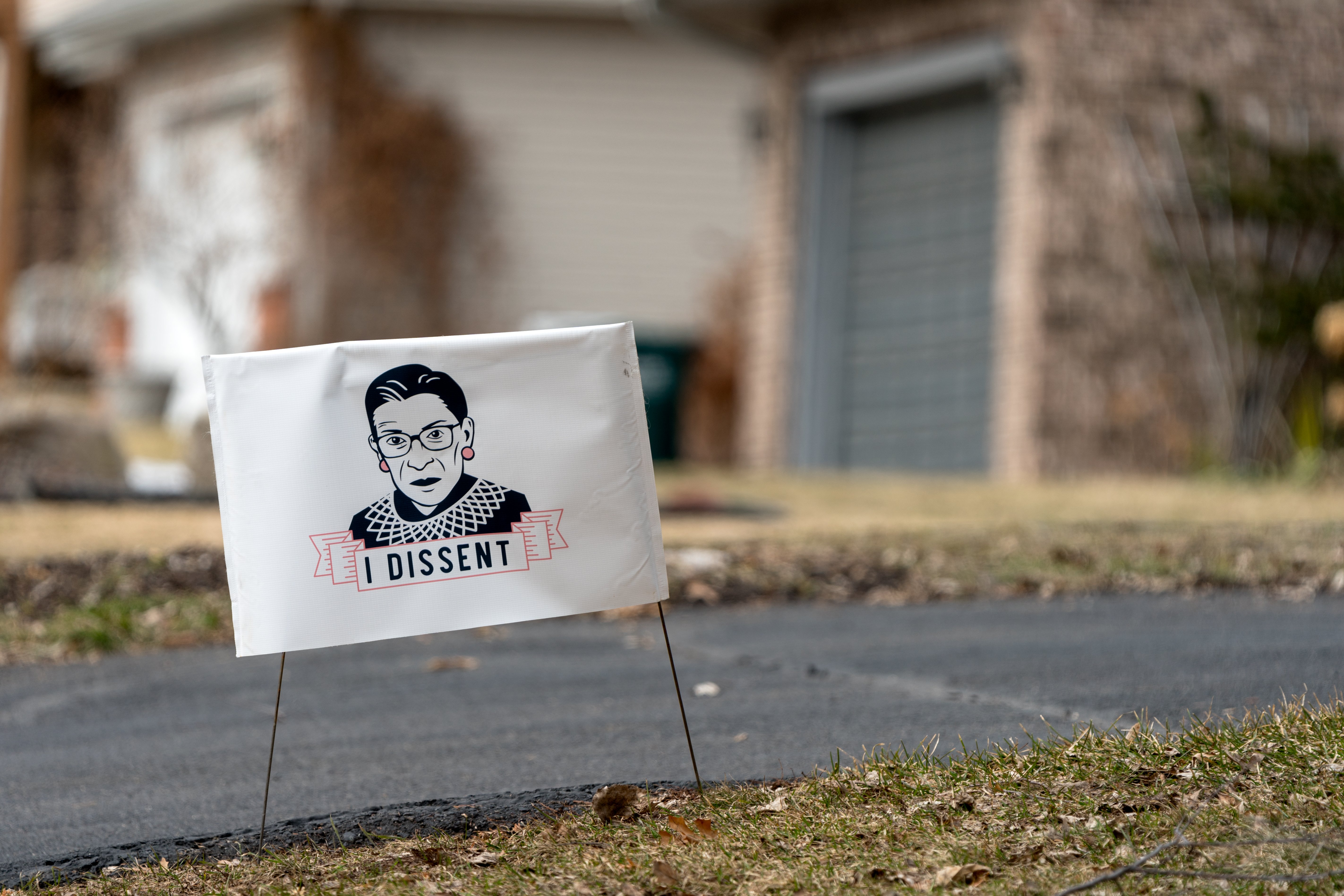 Ruth Bader Ginsburg \"I Dissent\" Yard sign