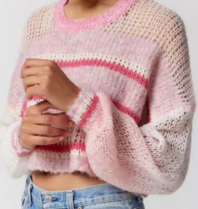 pink sweater