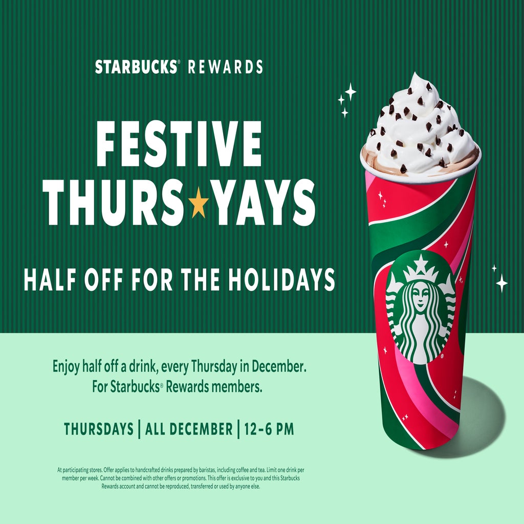 Starbucks Thursday Deal February 2025