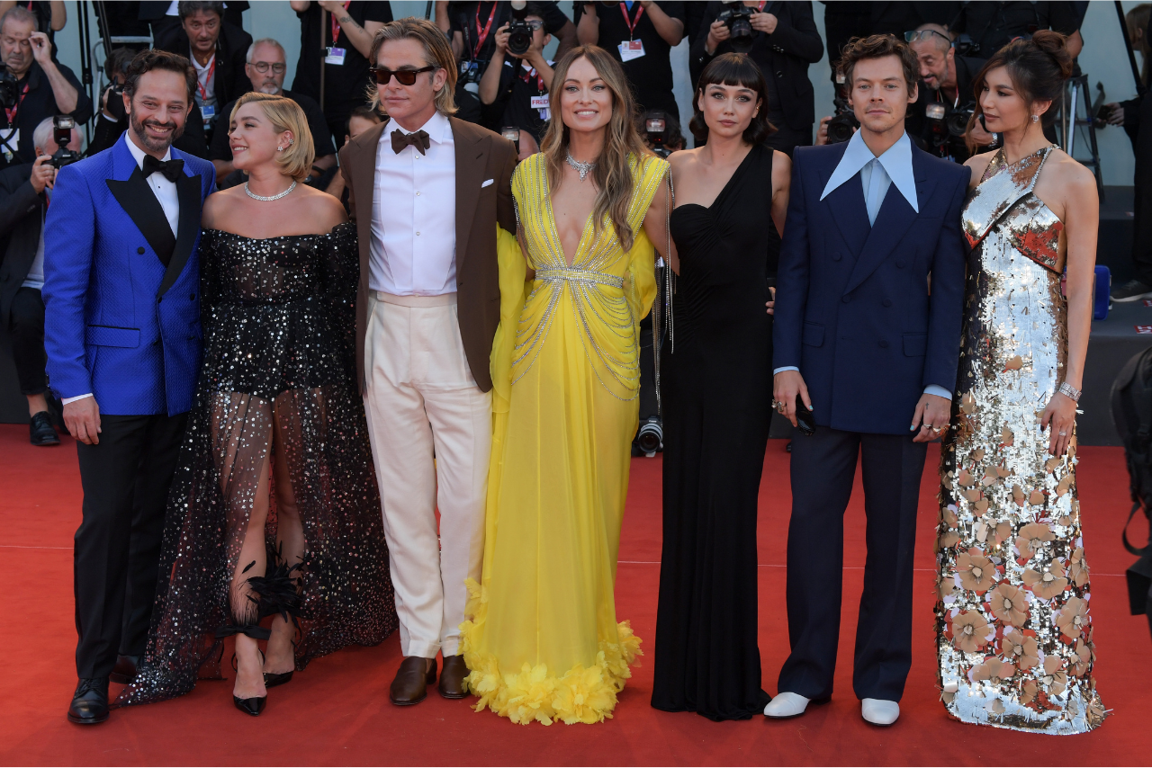dont worry darling venice film festival premiere harry styles chris pine olivia wilde florence pugh