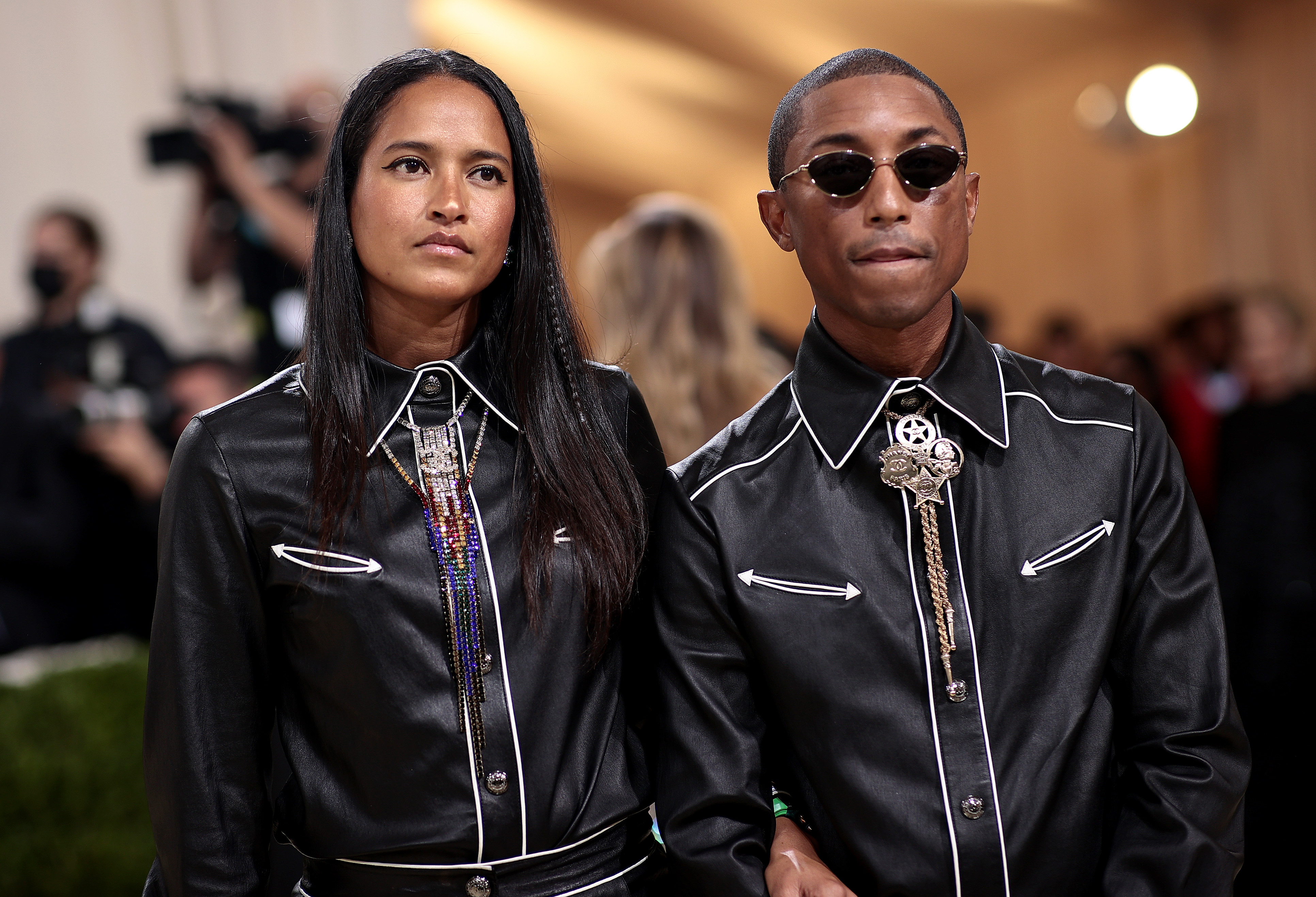Pharrell and Helen Lasichanh 2021 met gala