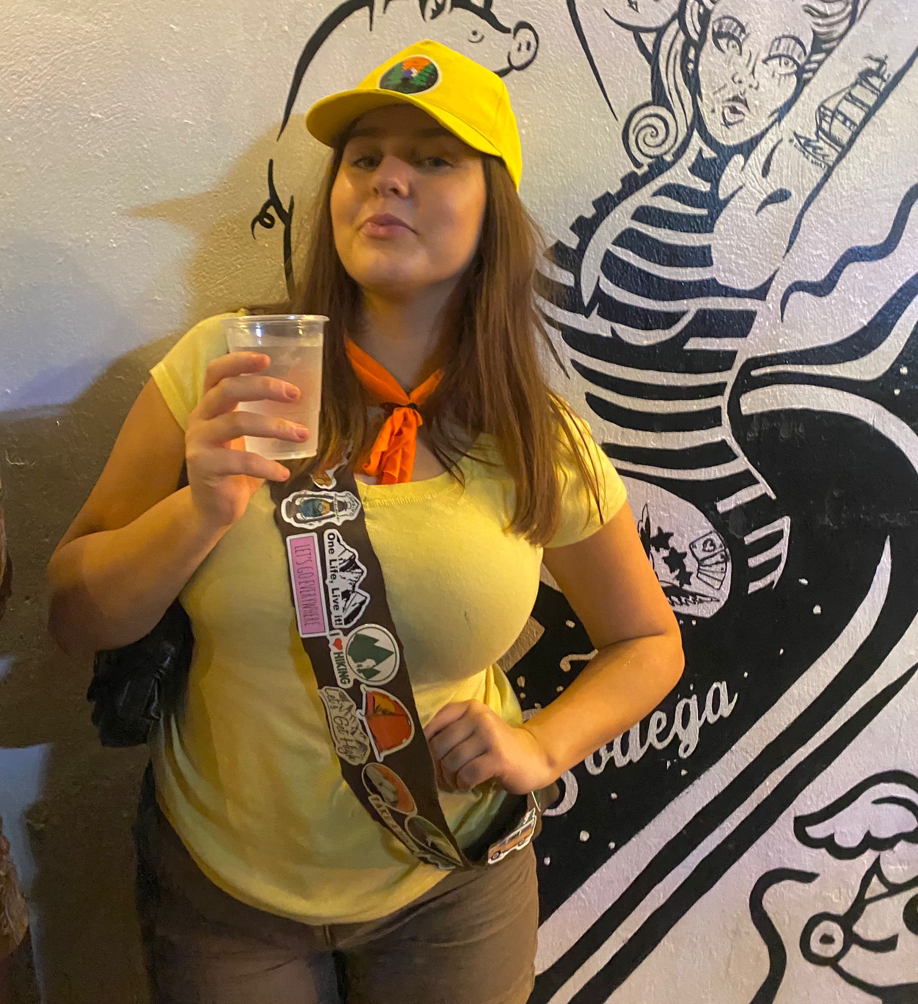 Halloween costume at bodega