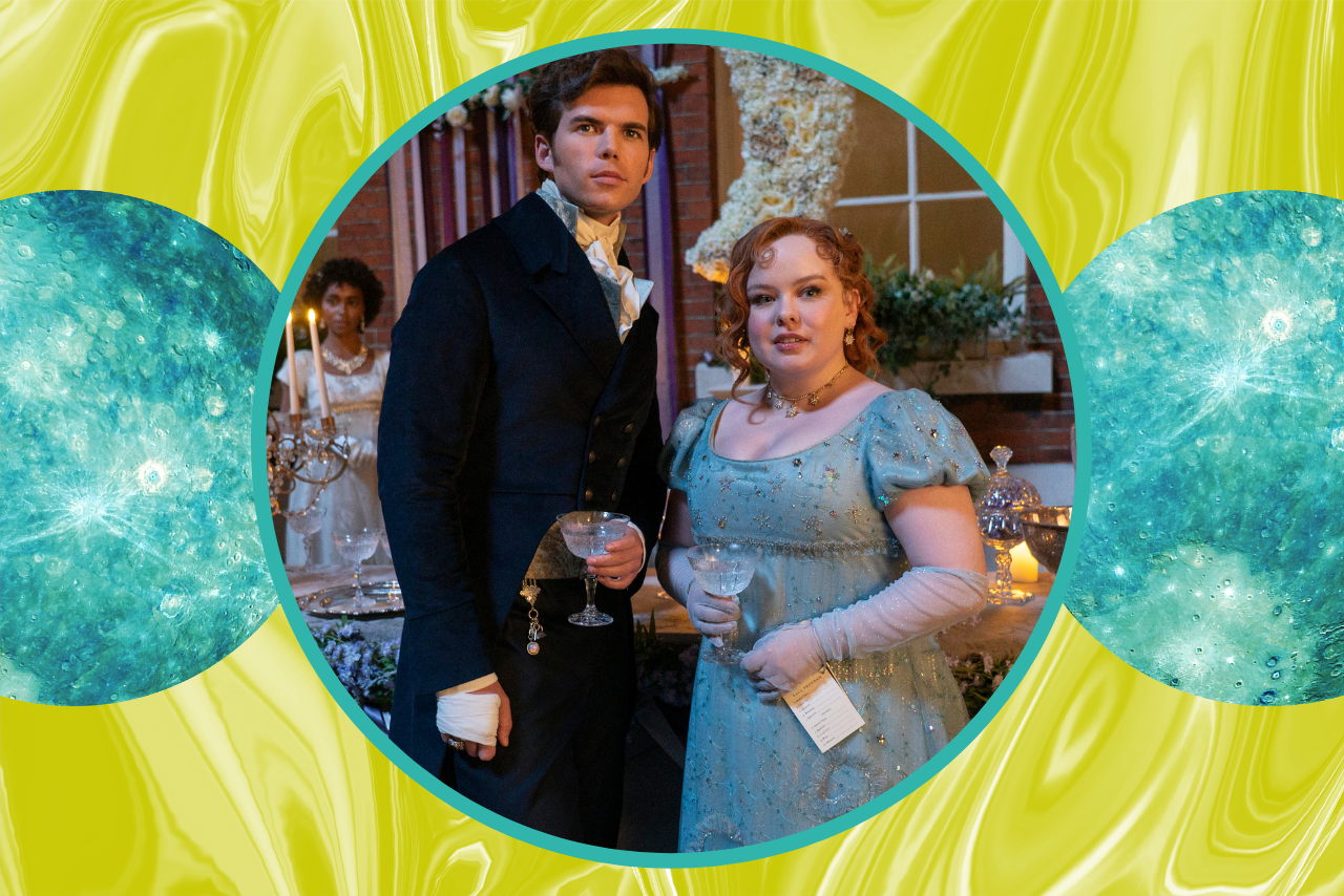 Colin Bridgerton and Penelope Featherington in \'Bridgerton\' Season 3
