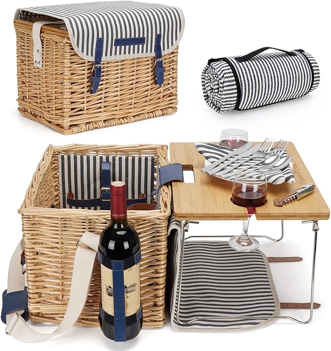Wicker picnic basket with table?width=1024&height=1024&fit=cover&auto=webp&dpr=4