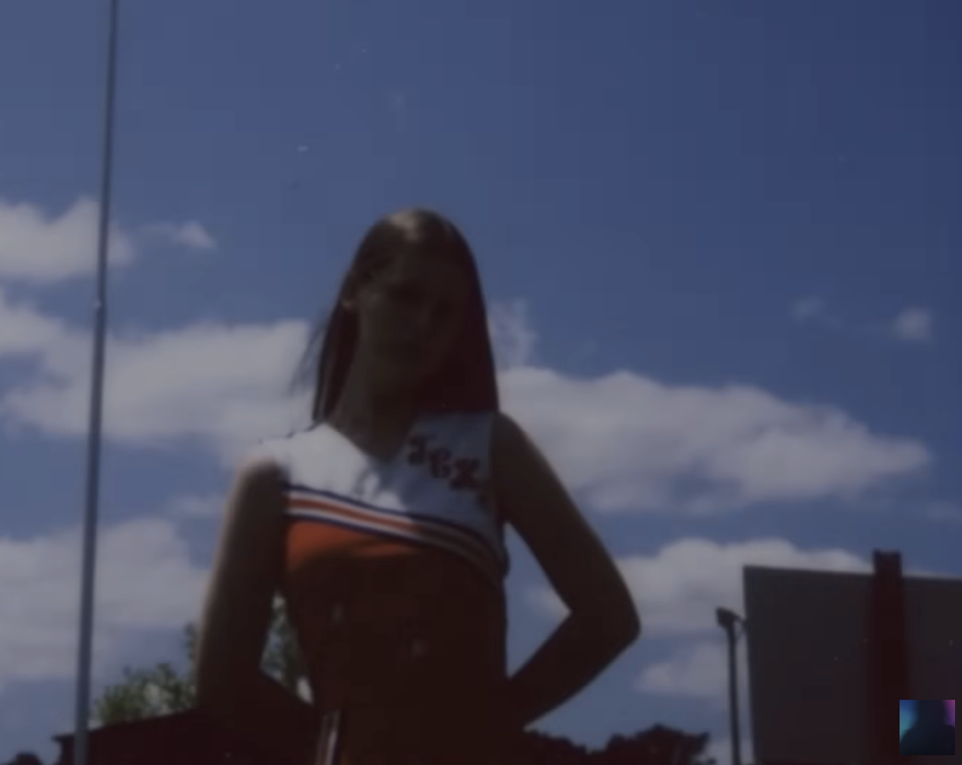 Ethel Cain in cheerleader uniform