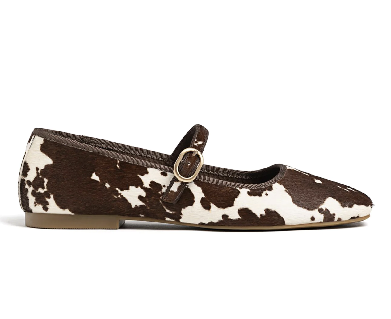 cow print flats