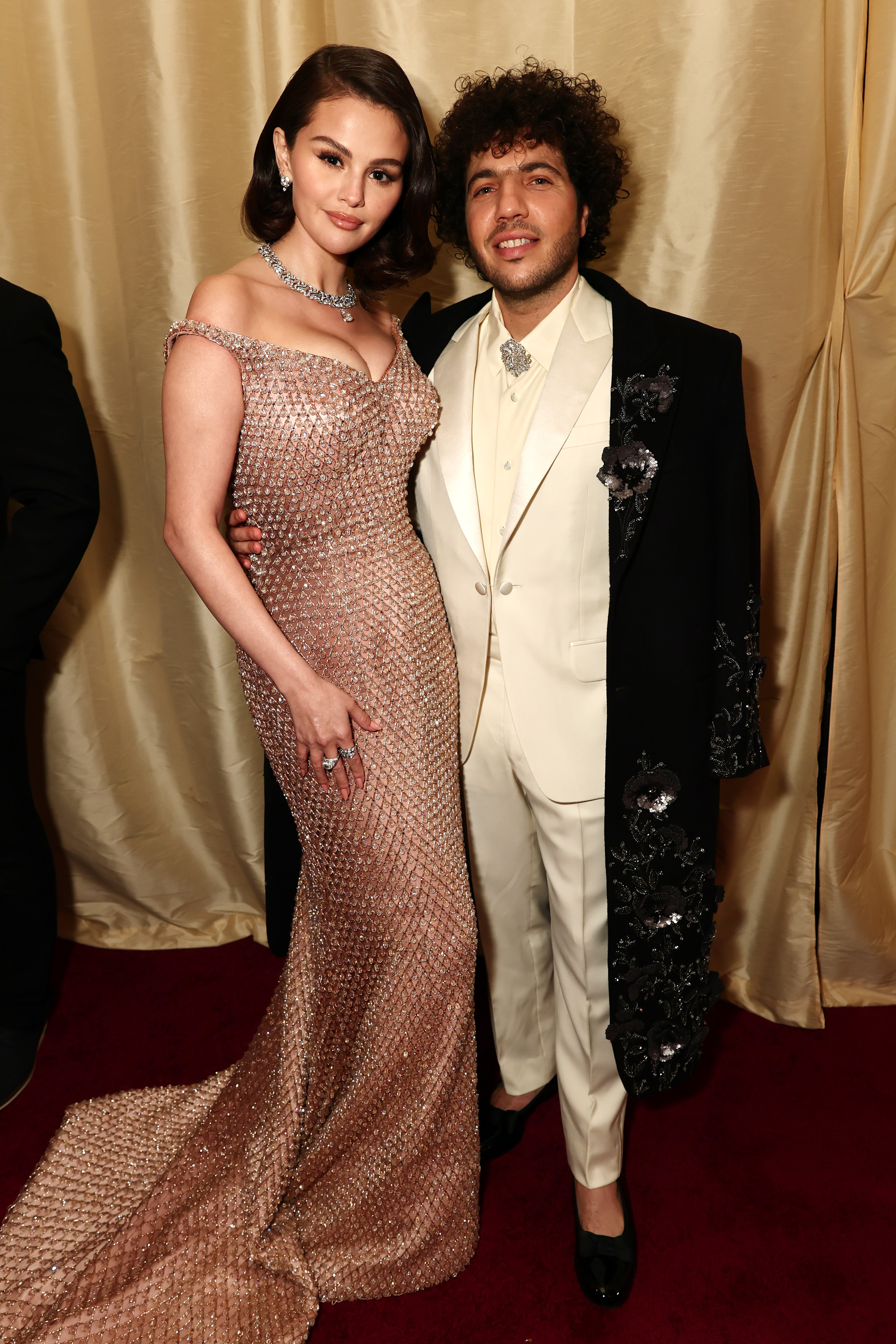 selena gomez and benny blanco at the 2025 oscars