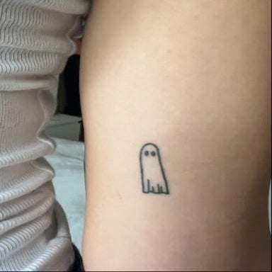 tattoo of ghost on arm