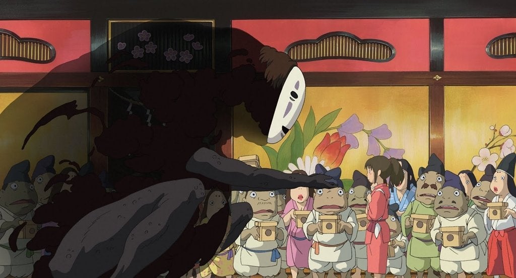 Screen stills from Ghibli movies.