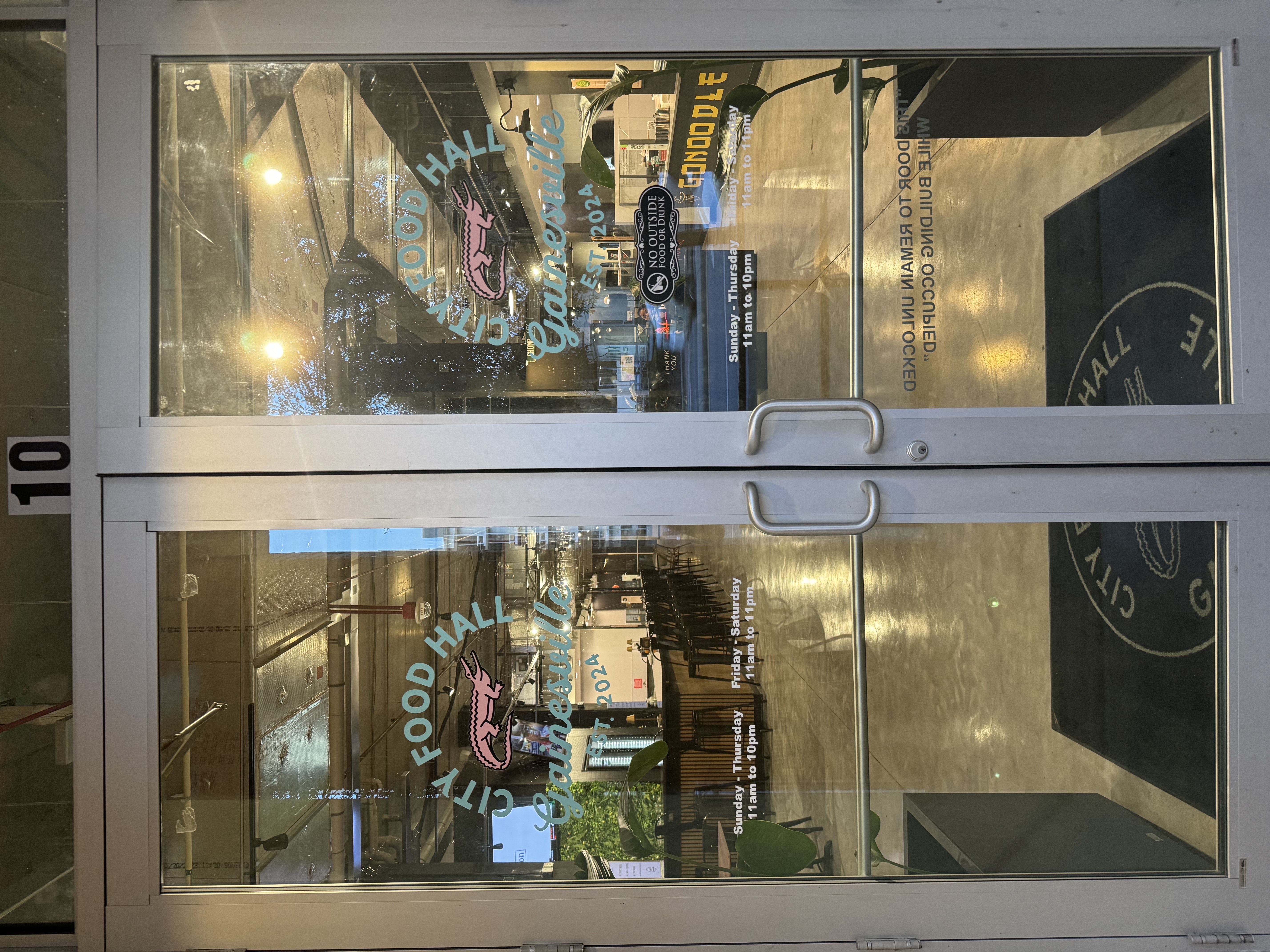 Front of Gainesville City Food Hall Building