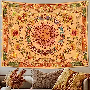Sun And Moon Tapestry