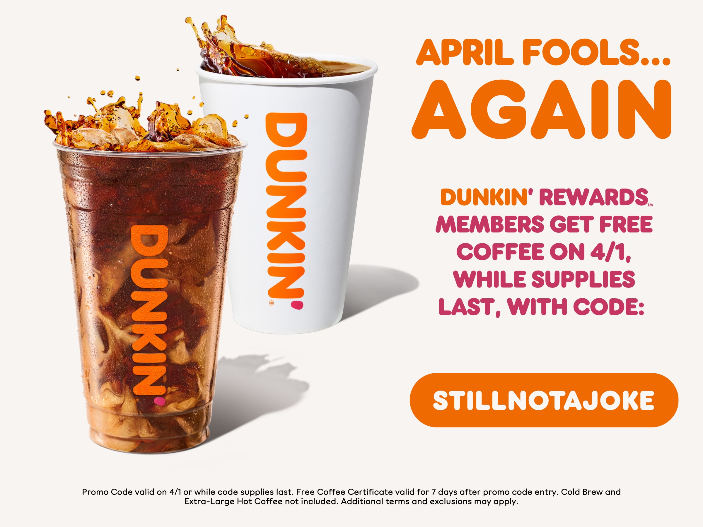 dunkin april fools