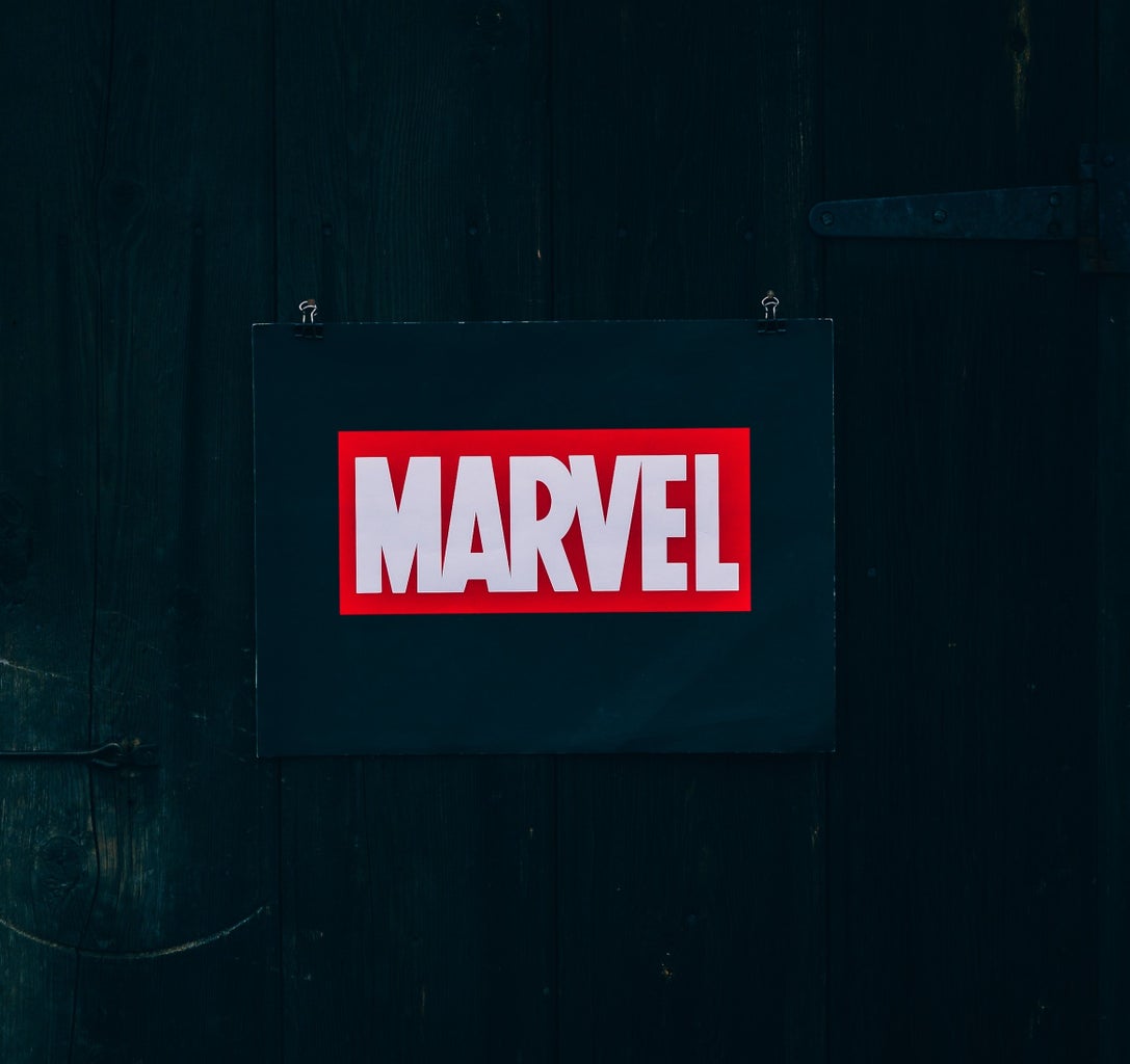 Marvel logo sign