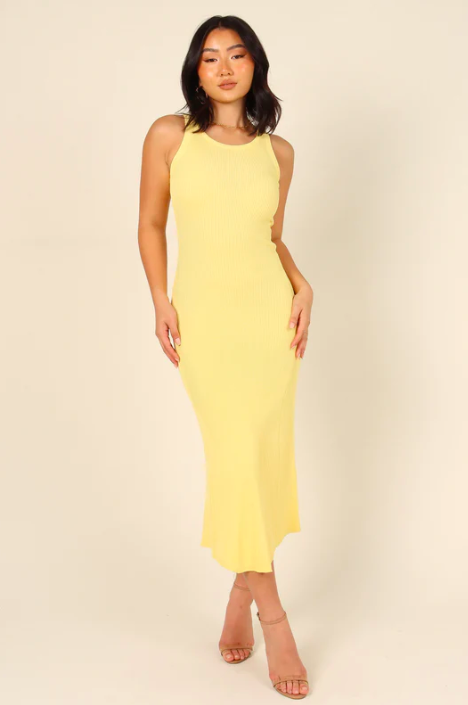 petal + pup yellow dress