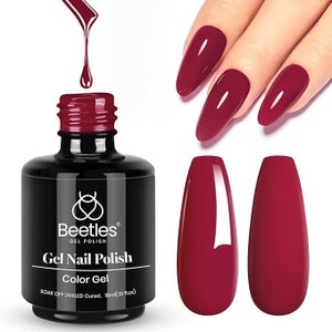 gel nail polish red