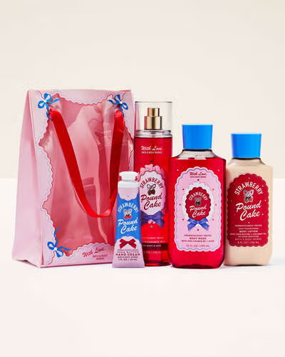 strawberry pound cake gift set