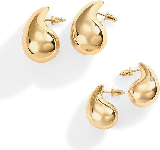 pavoi gold drop earrings.