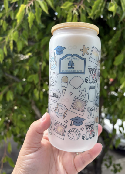 MadeWithCyn The Summer I Turned Pretty Glass Can