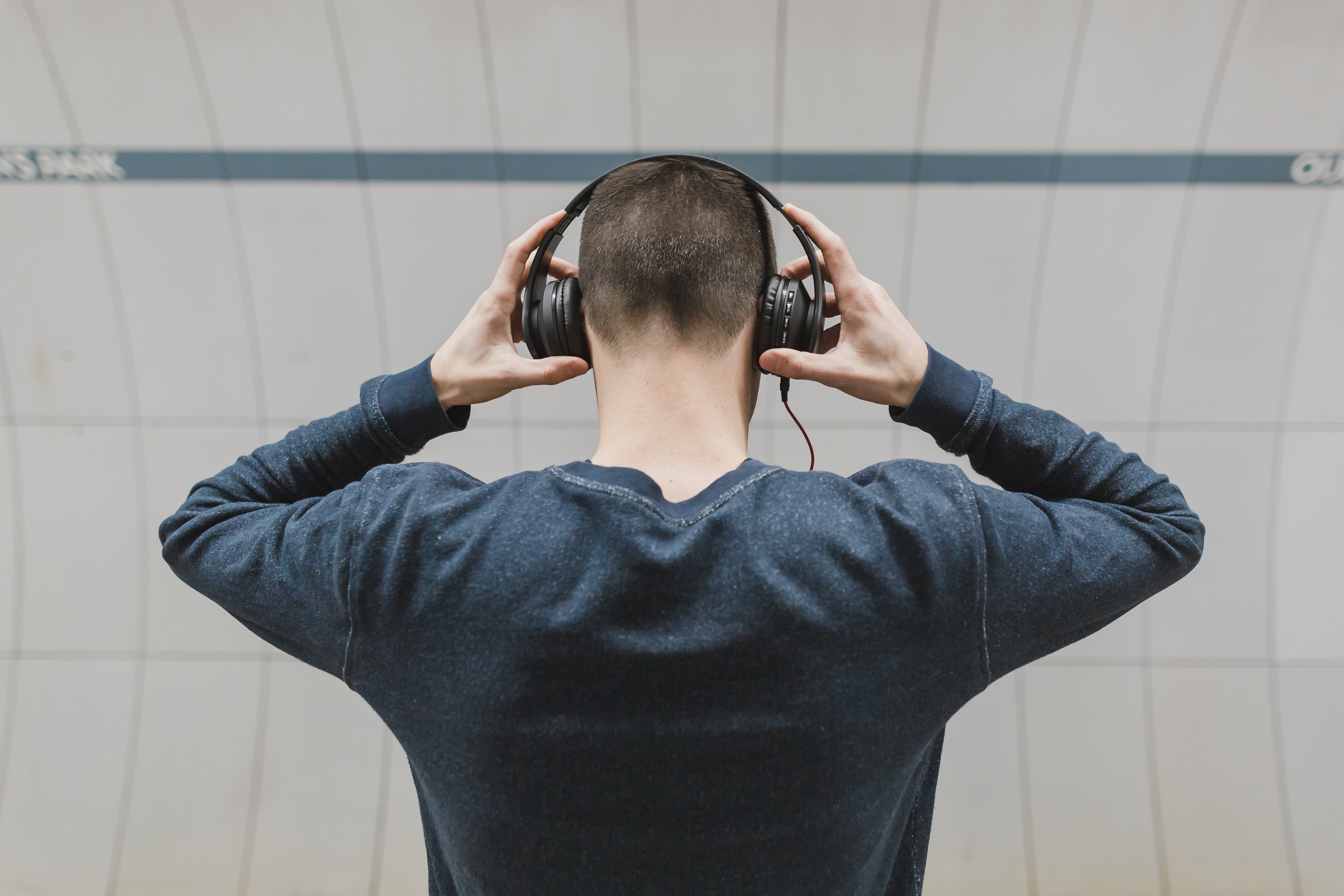 Guy Listening to Music