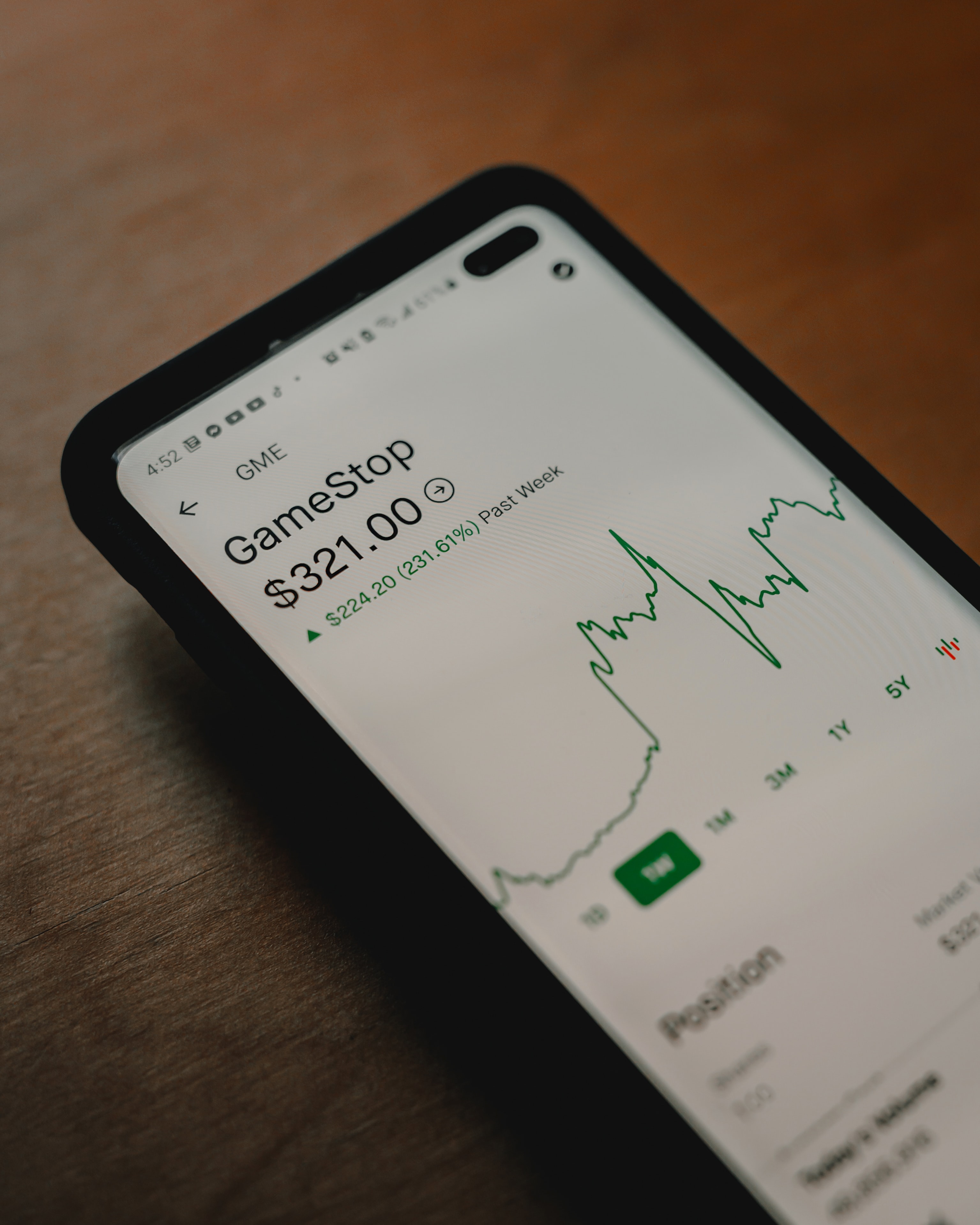 gamestop stocks by Clay Banks from Unsplash