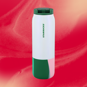 Starbucks Striped Silicone Sleeve Tumbler