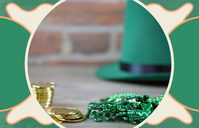 st patrick\'s day decorations on a table