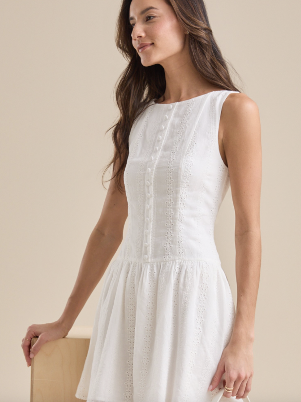 Altar’d State Layla Eyelet Mini Dress