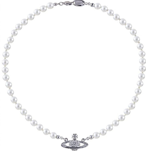 silver pearl necklace designer dupes
