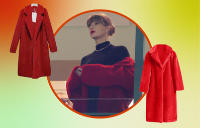 taylor swift red teddy coat dupes