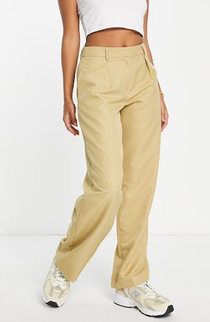 yellow pleated trousers blokette core outfit essentials