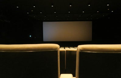 Empty seats in movie theatre