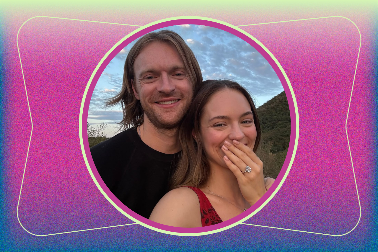 finneas and claudia engagement photo