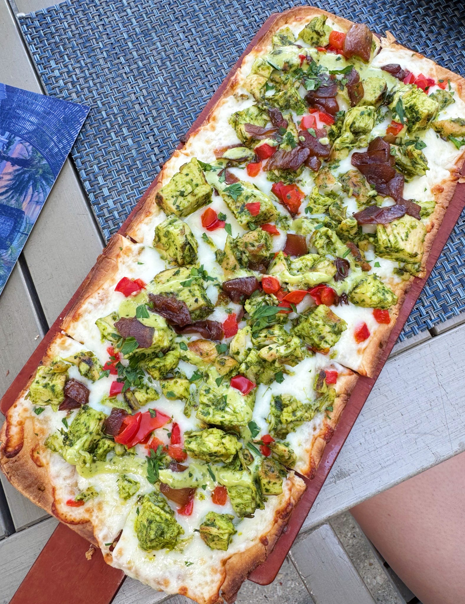 Pesto Chicken Flatbread