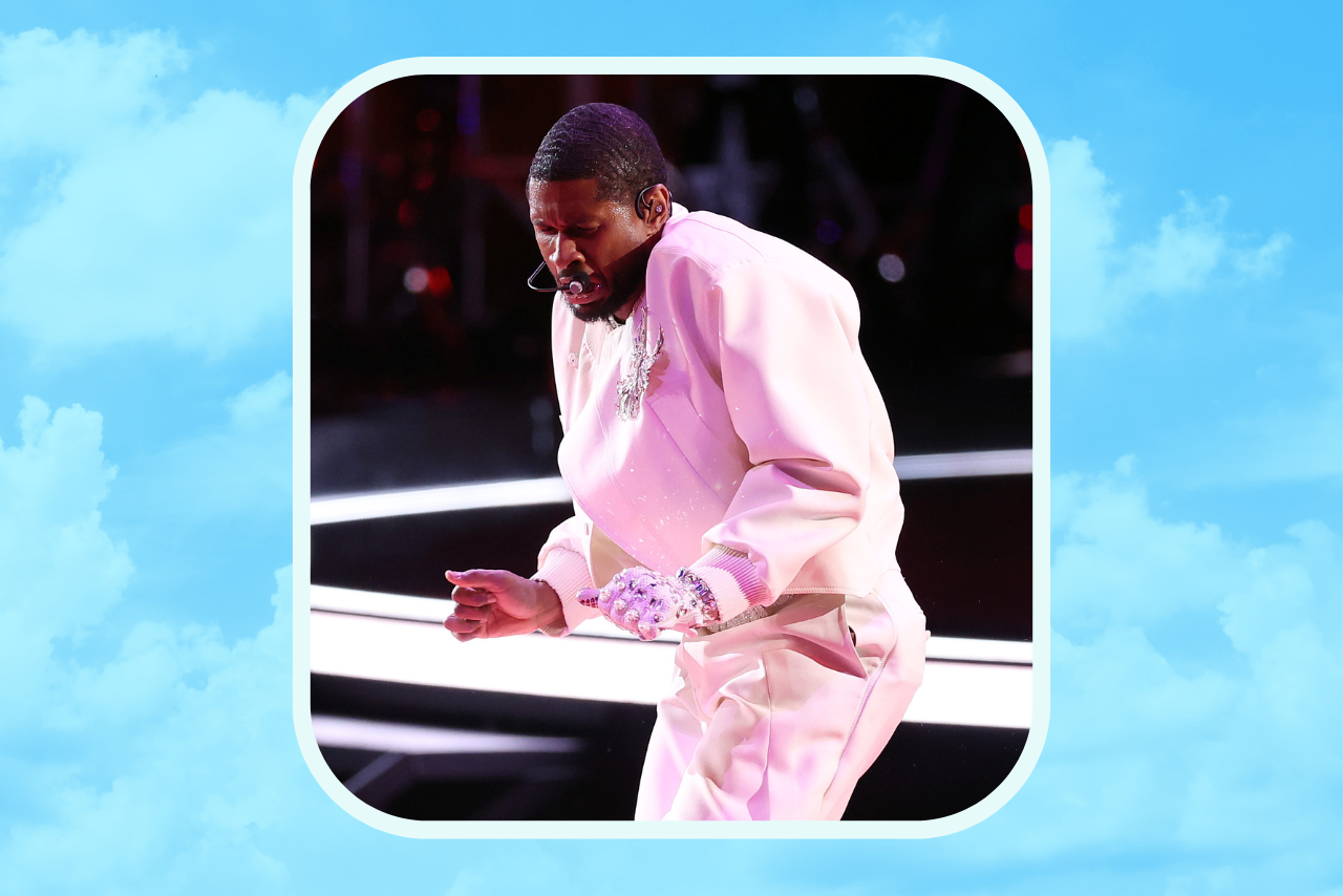 usher lip sync super bowl