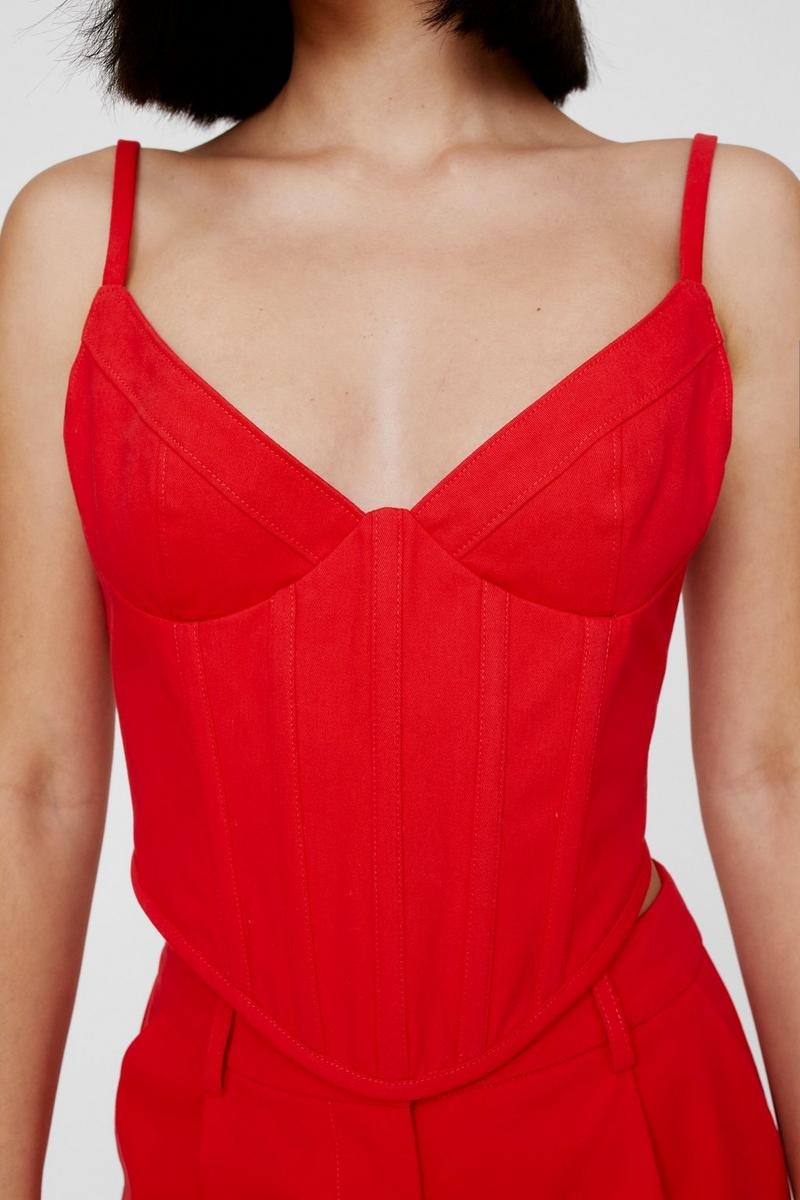 Nasty Gal Tailored Structured Corset Top