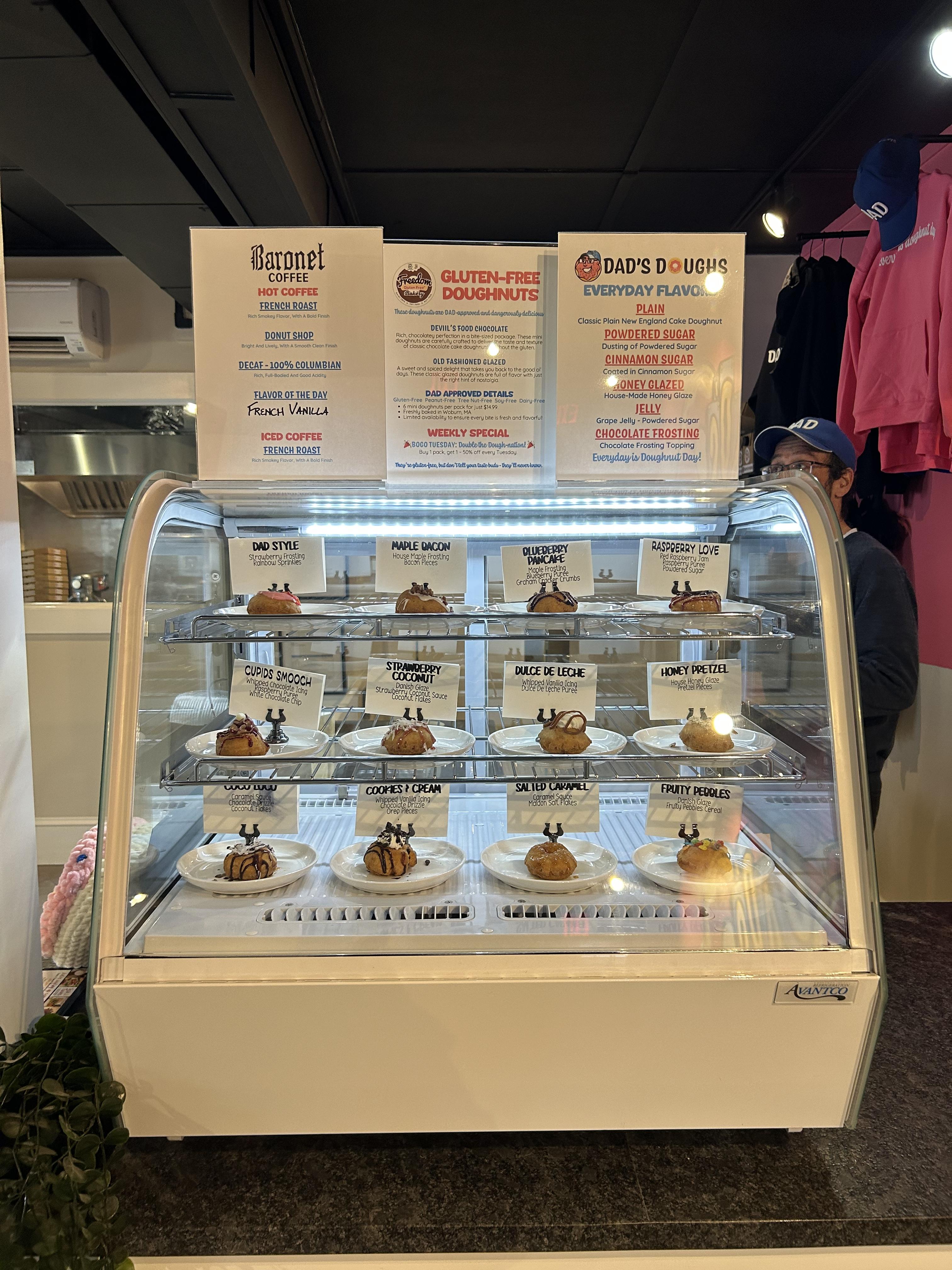 Donut selection at Dad\'s Doughs