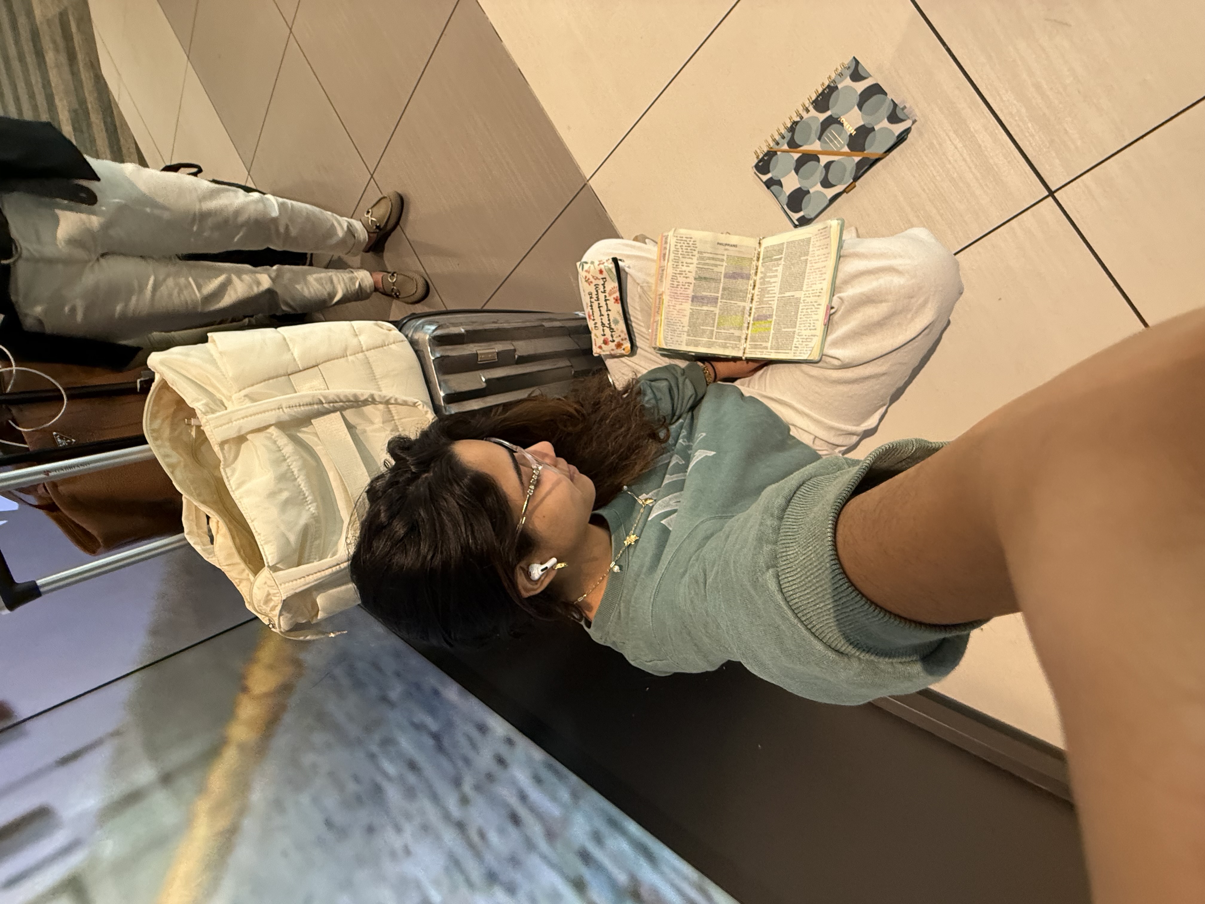 Waiting at airport