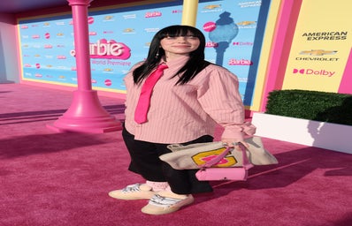 billie eillish at the barbie premiere