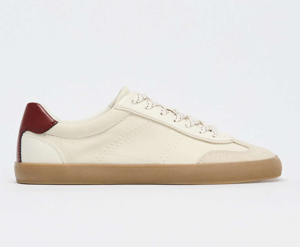 Zara Contrasting Back Sneakers