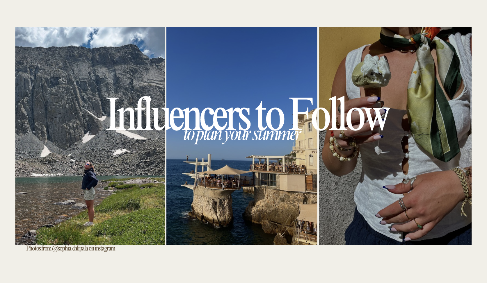 summery photos with words