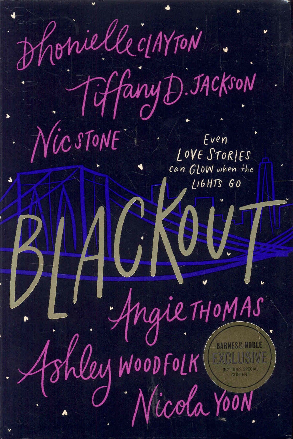 “Blackout” by Dhonielle Clayton, Tiffany D. Jackson, Nic Stone, Angie Thomas, Ashley Woodfolk, and Nicola Yoon book cover