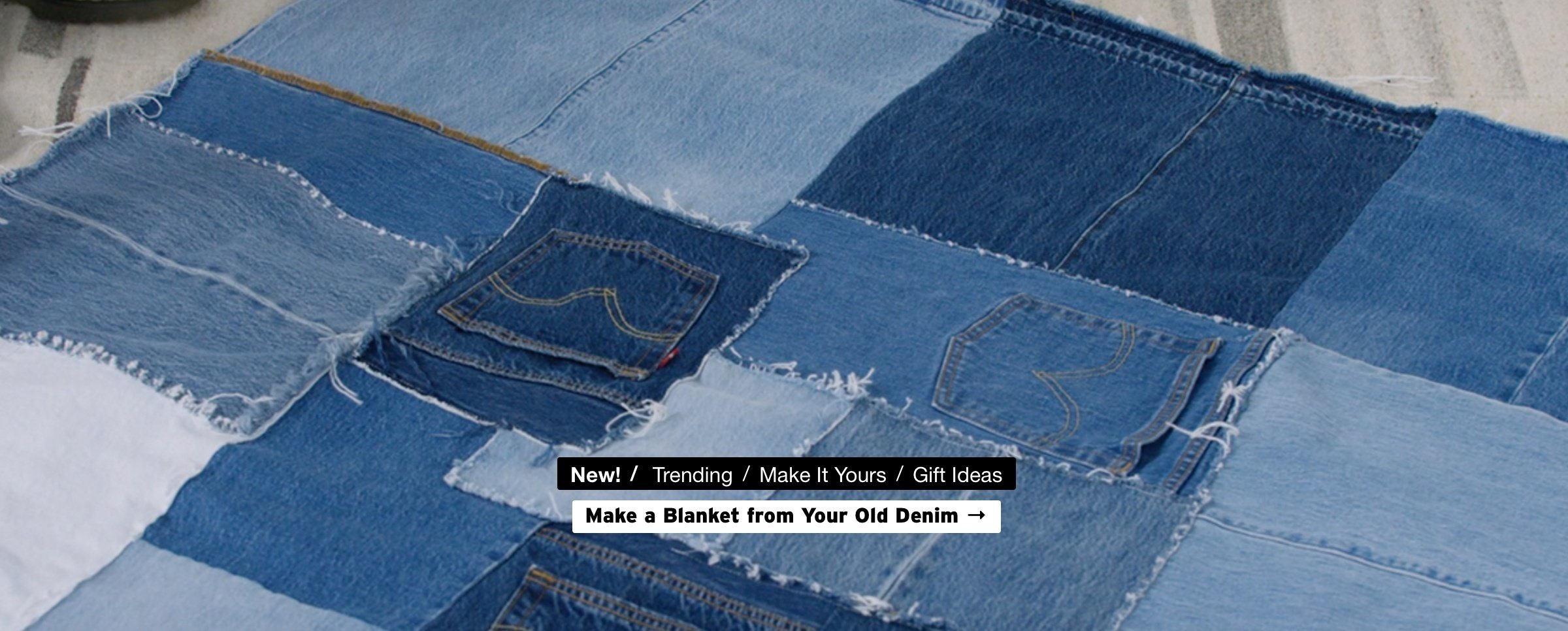 Levi\'s jean blanket