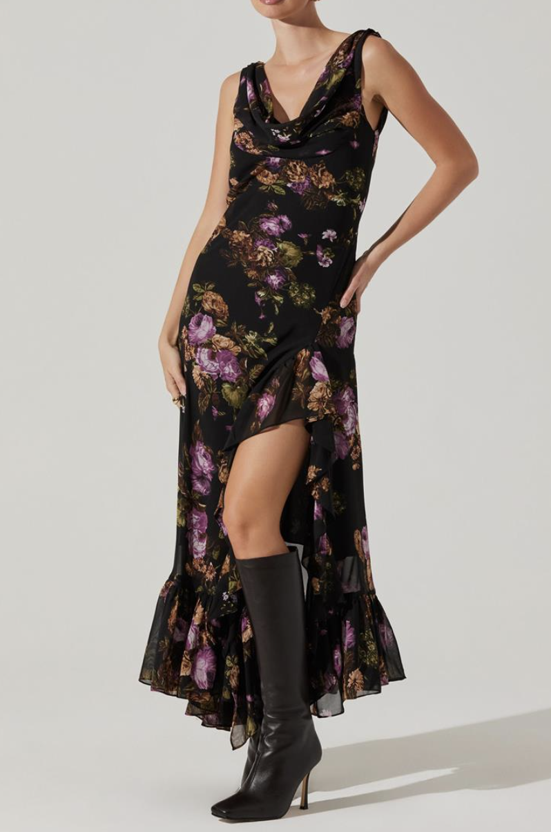 South Moon Under Floral Dress ASTR Maxi