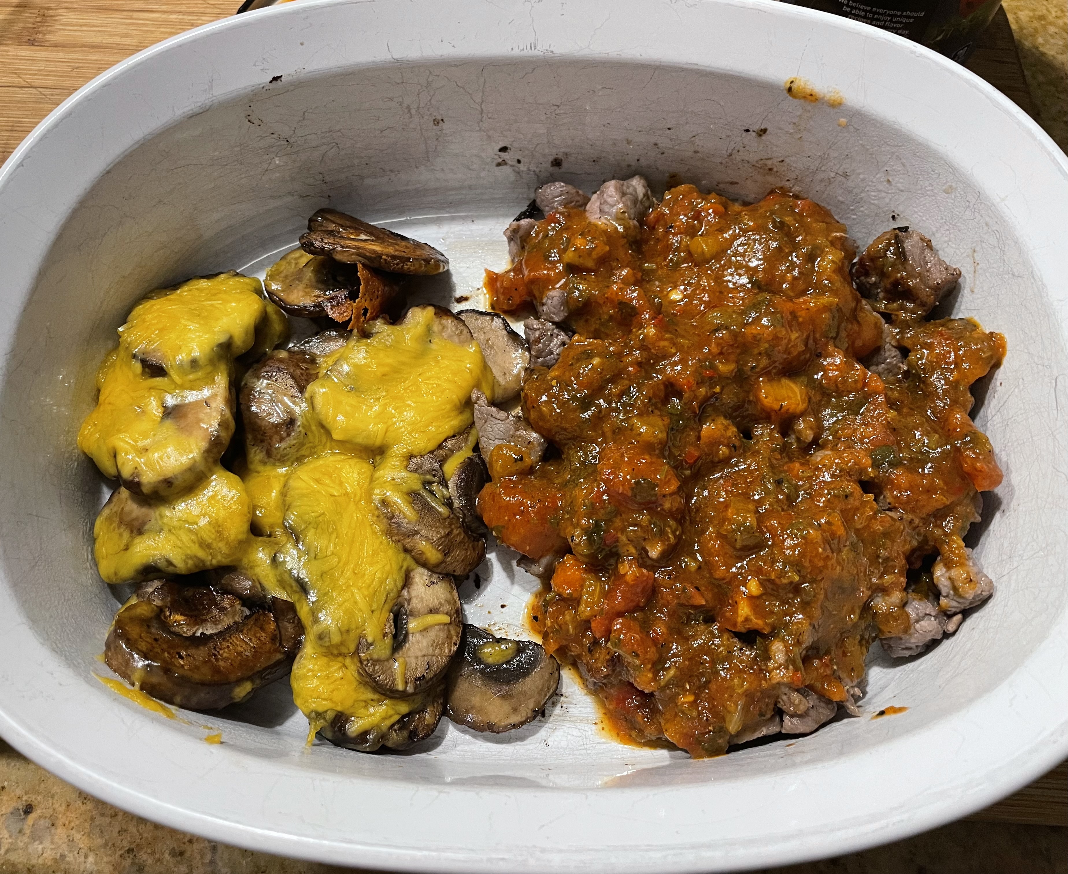 Argentine Steak with Mushrooms and Chimichurri