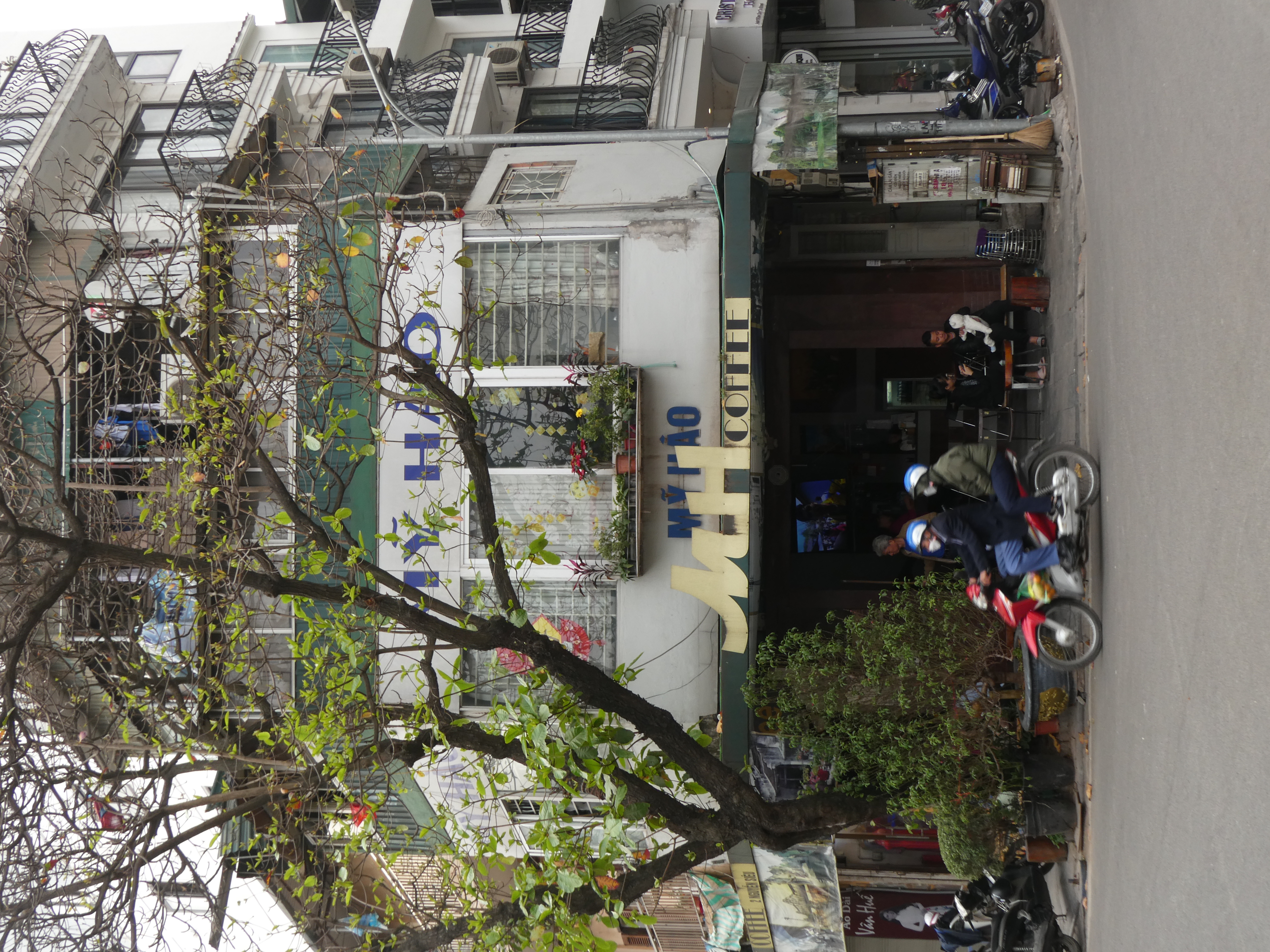 A coffee shop in Hanoi, Vietnam