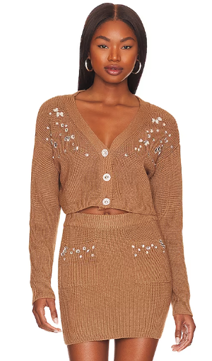 bejeweled cardigan for fall 2023