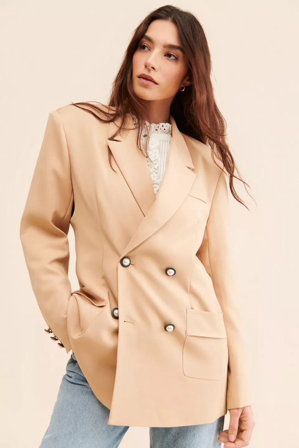 Sister Jane Harlow Double-Breasted Blazer