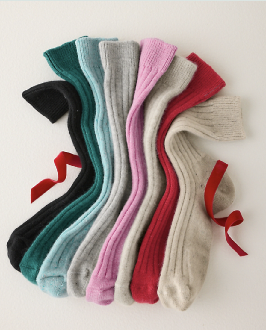 Garnet Hill cashmere socks